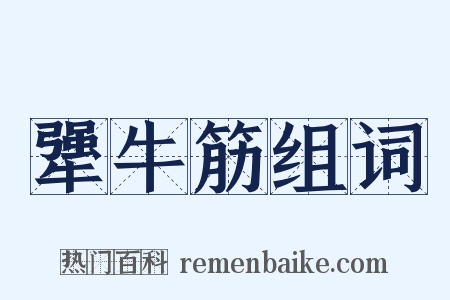 犟牛筋组词是什么意思的图片